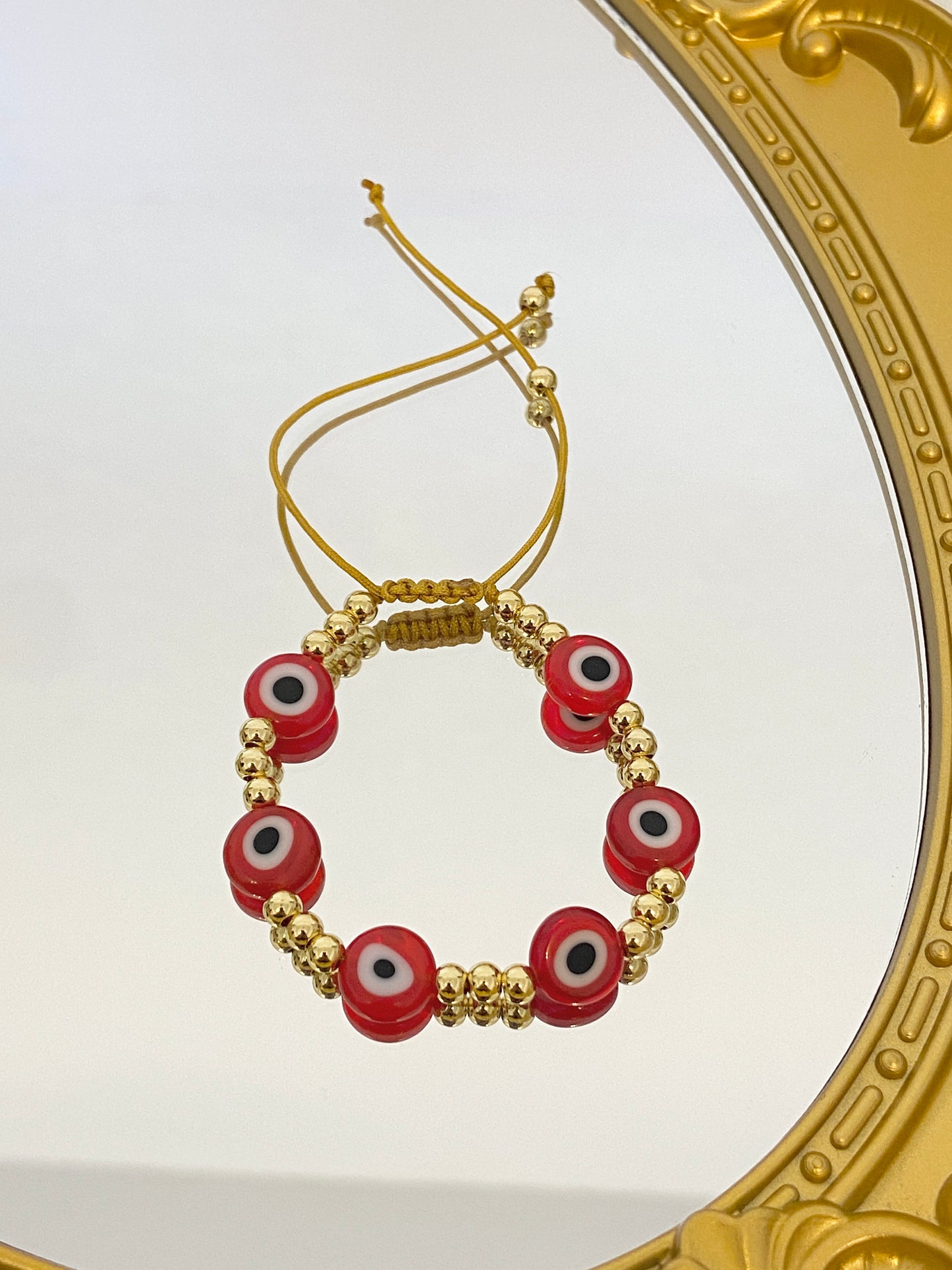 Multiple evil eye bead bracelet