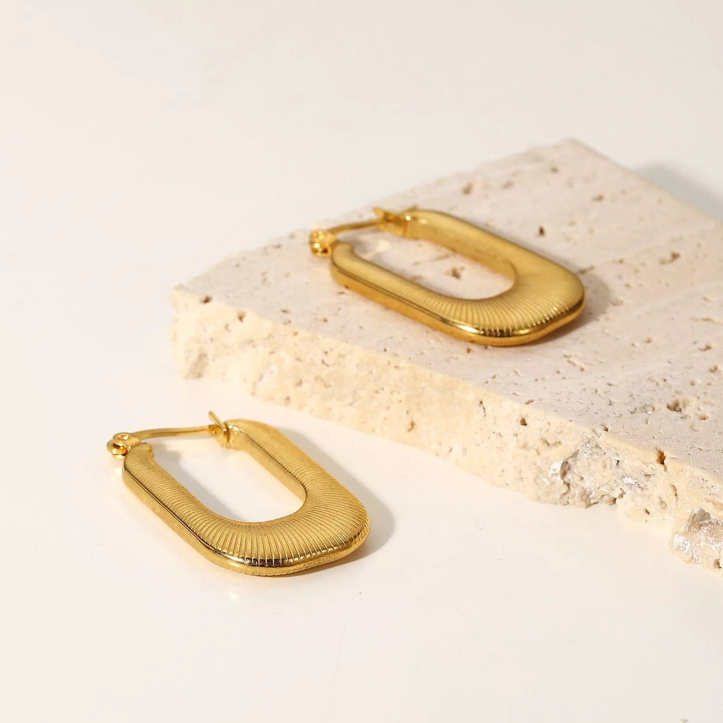 Elegant hoop earrings