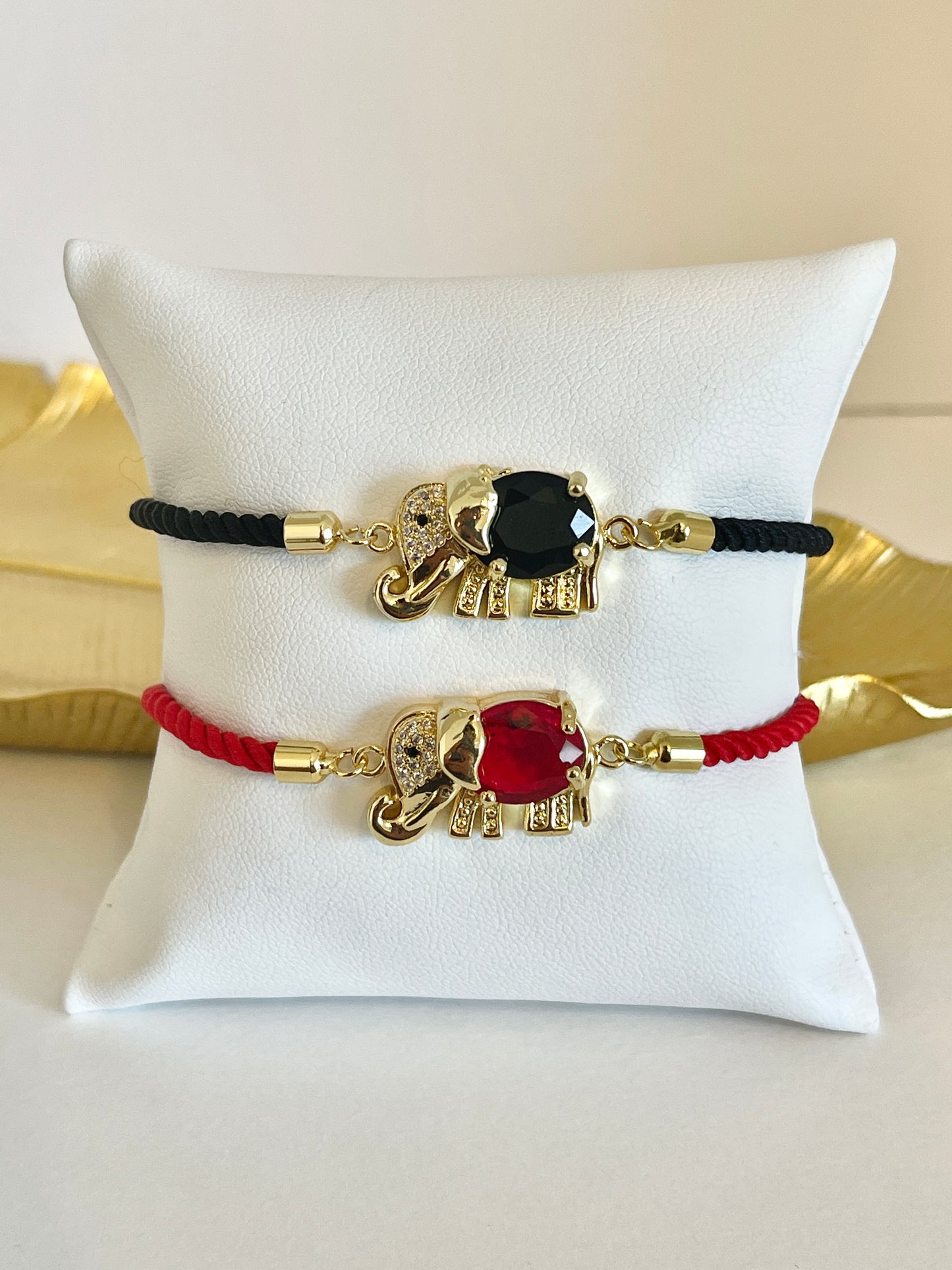 Elephant string bracelet