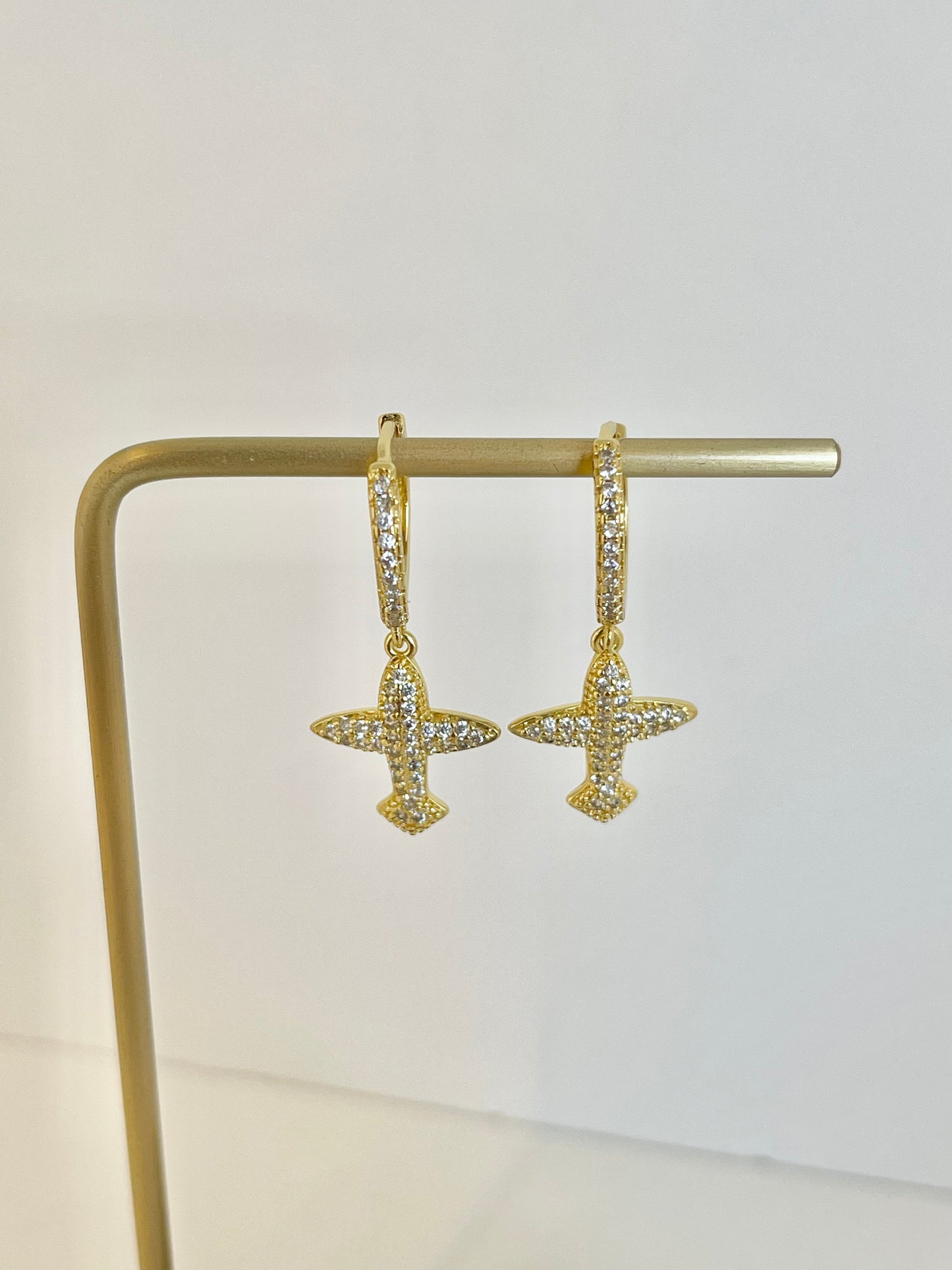 Air plane earrings