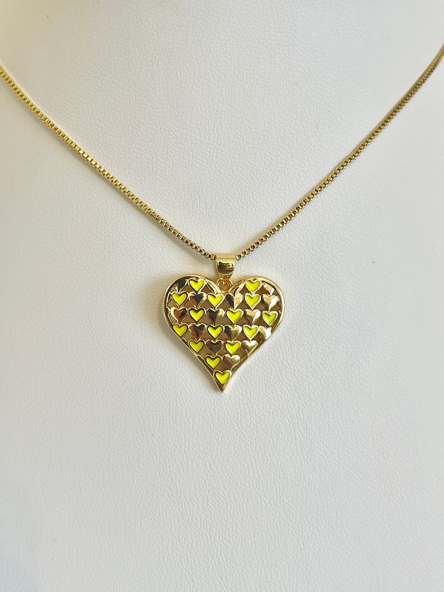 Neon heart necklace