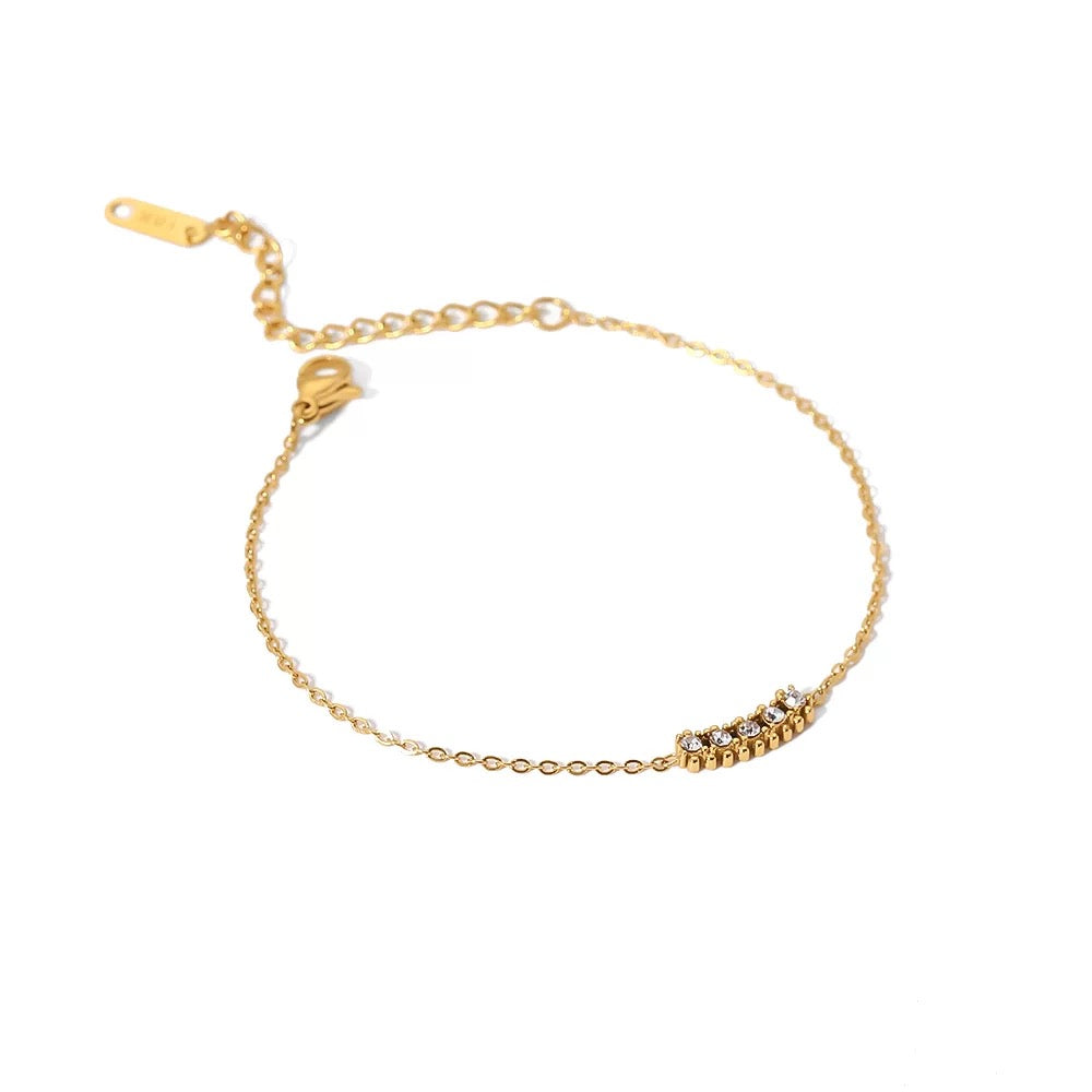 Cubic zirconia elegant bracelet