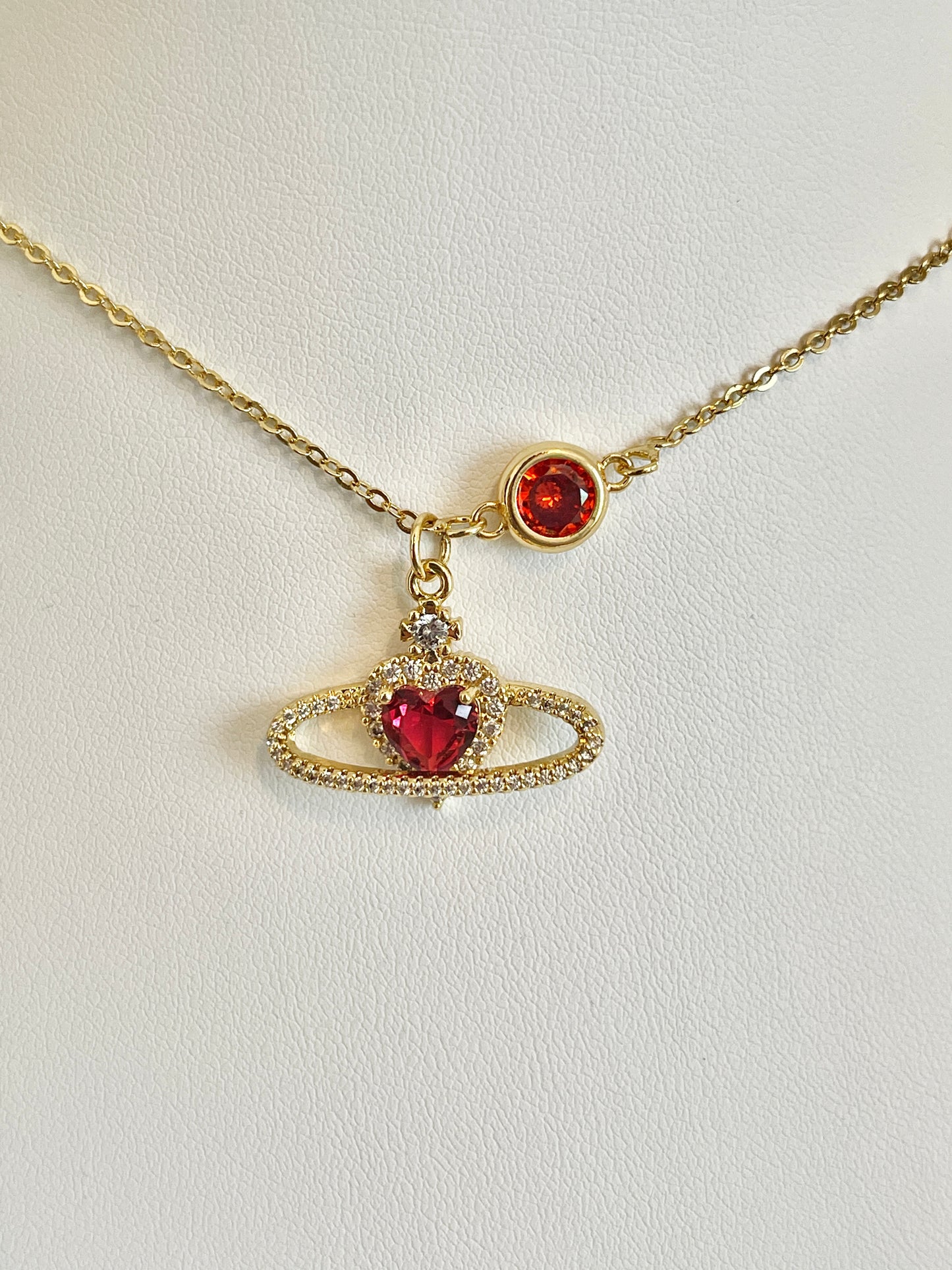 Red heart necklace
