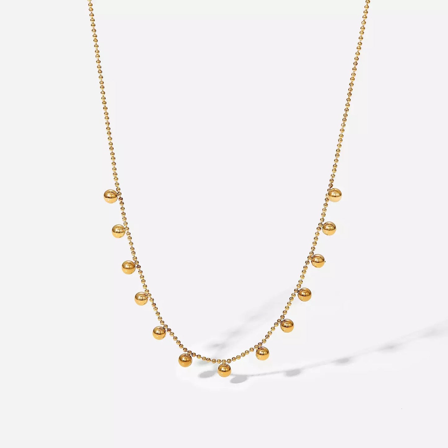 Small beads tassel necklace