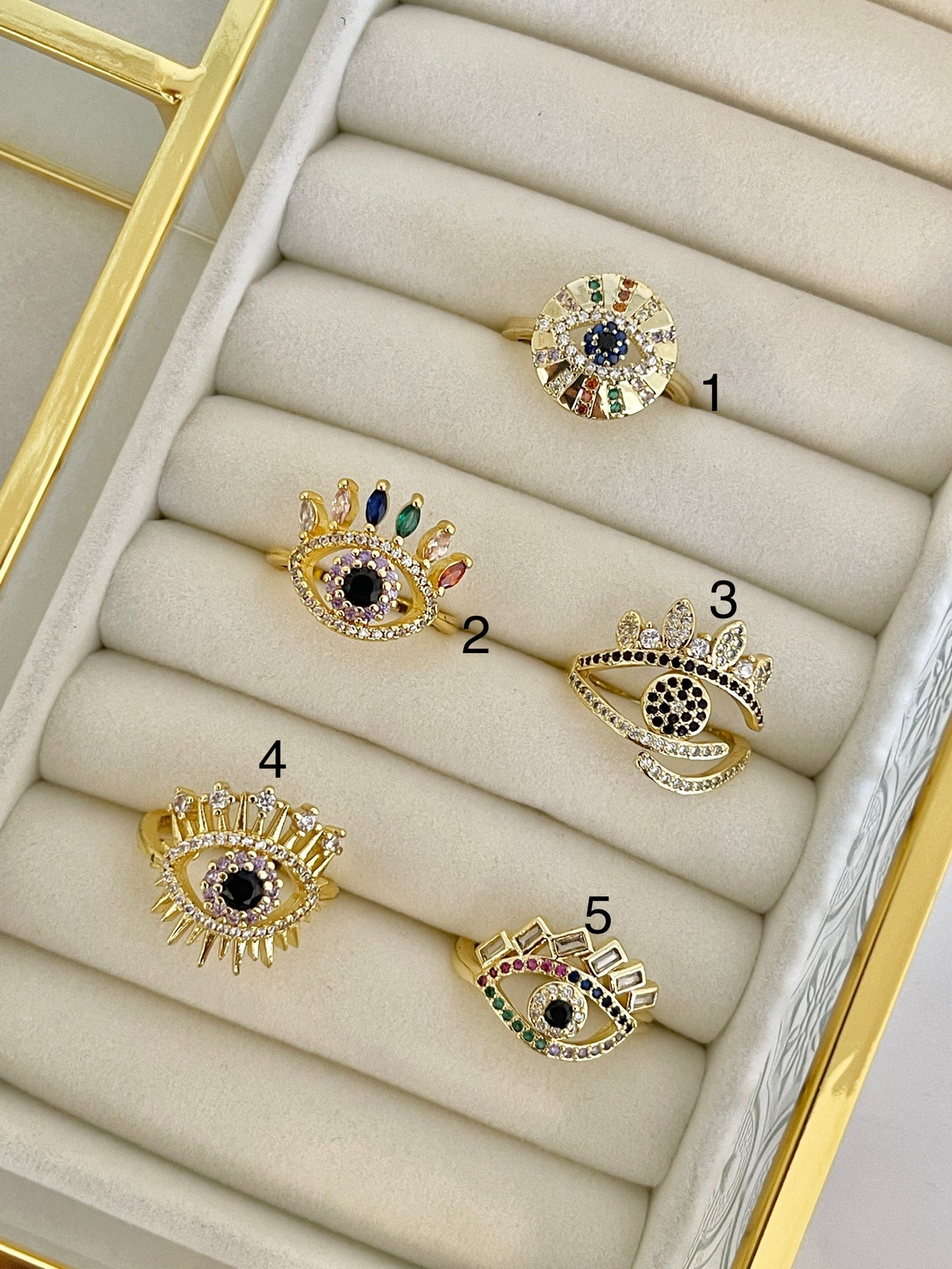 Evil eye ring