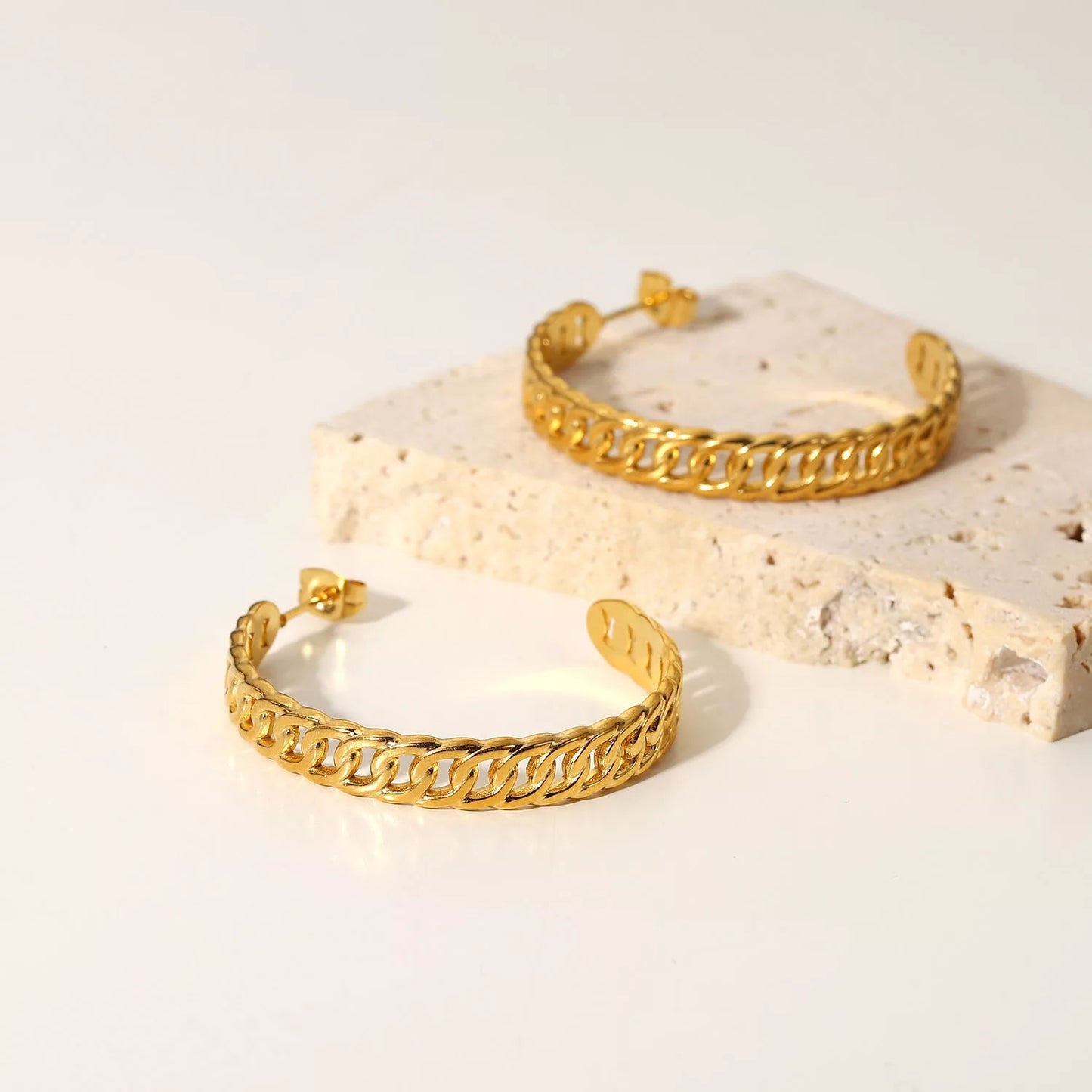 35 mm Large hoop earrings