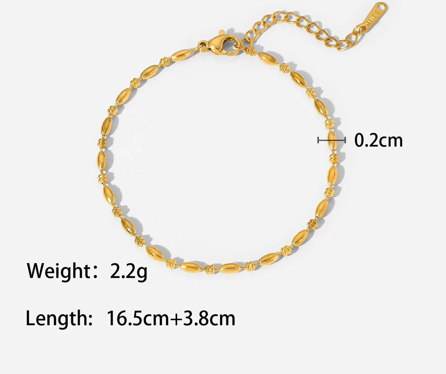 Classic oval beads bracelet