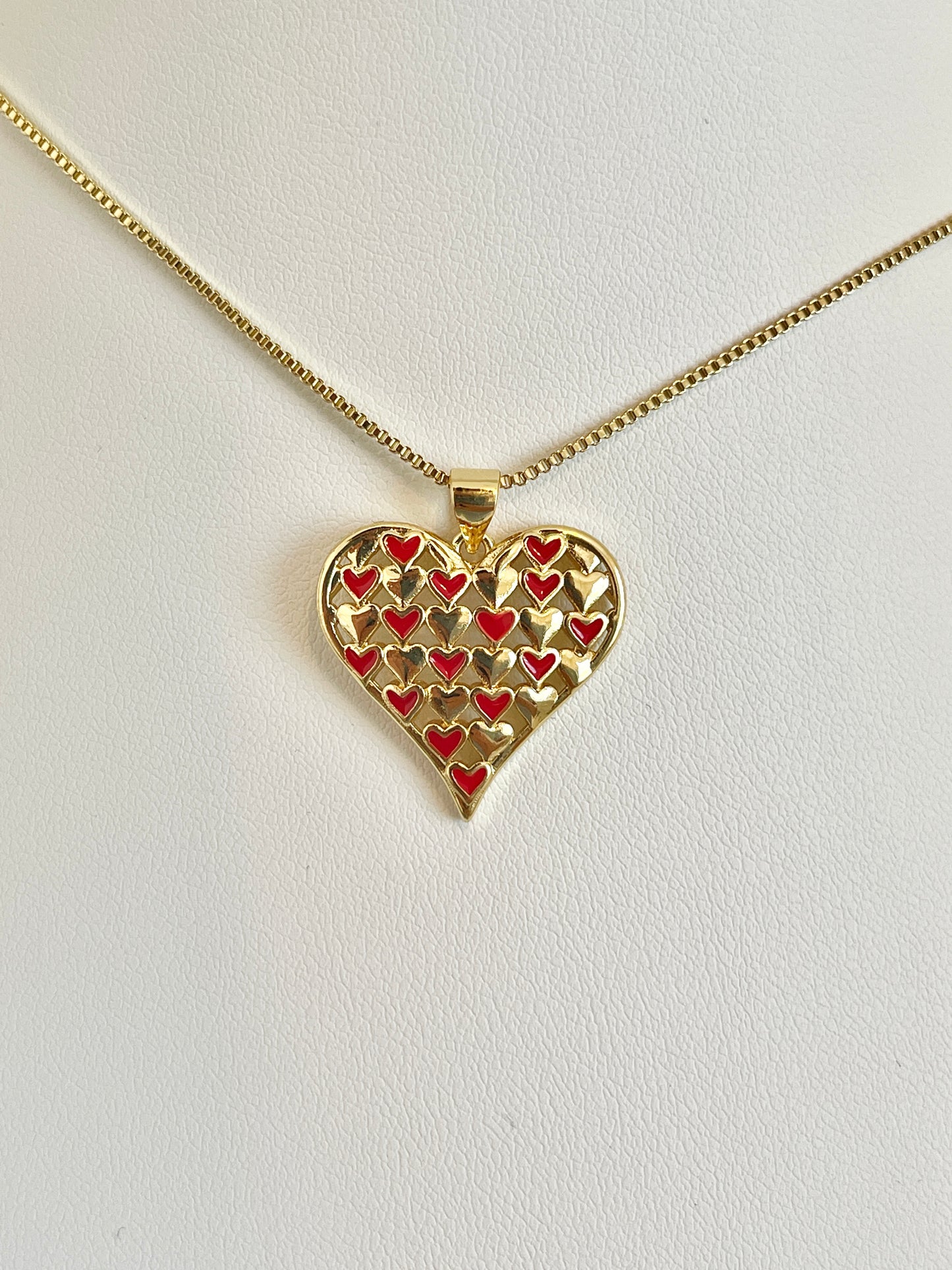 Red heart necklace