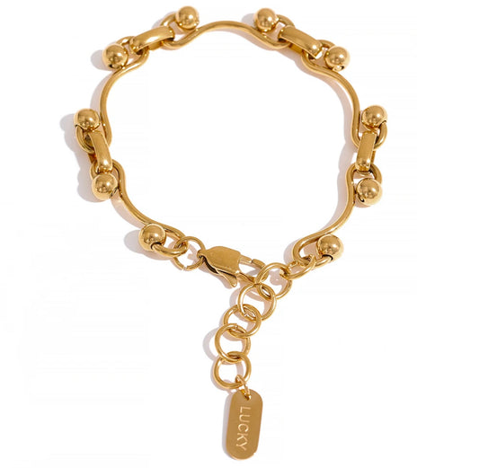 Bead chain bracelet