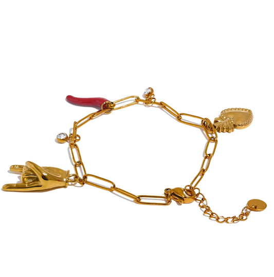 𝑈𝑛𝑖𝑞𝑢𝑒 charm bracelet