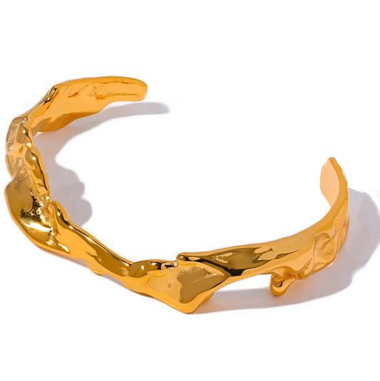Irregular geometric cuff bracelet