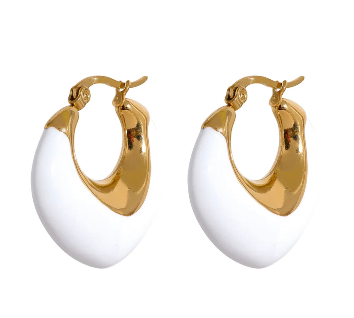 Elegant hoop earrings