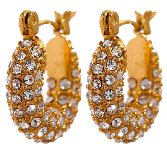Exquisite small hoop earrings