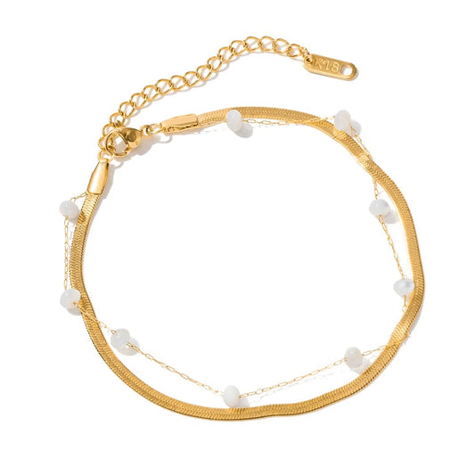 Double layer snake bracelet