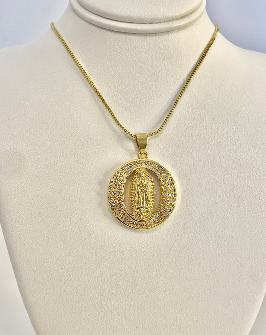 Virgen de Guadalupe necklace