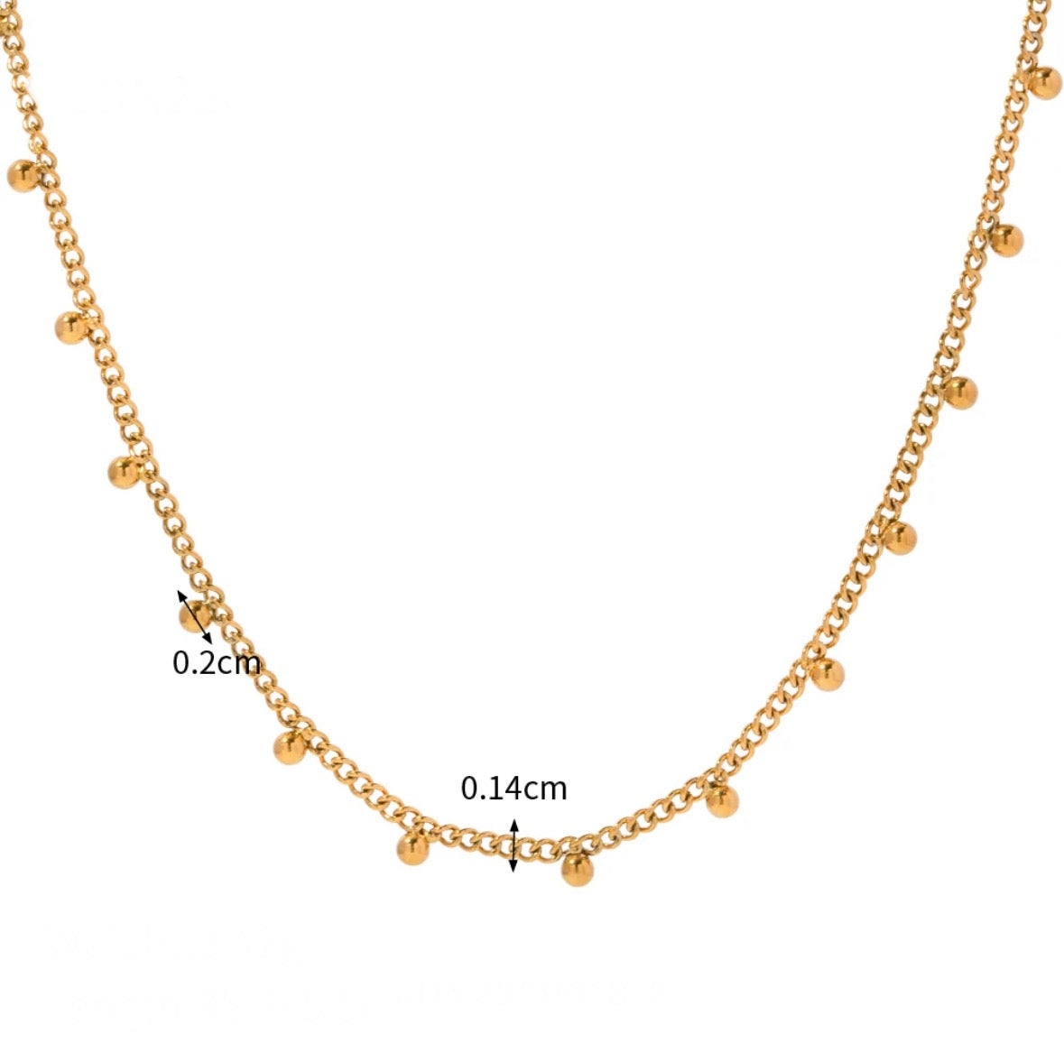 Round ball necklace