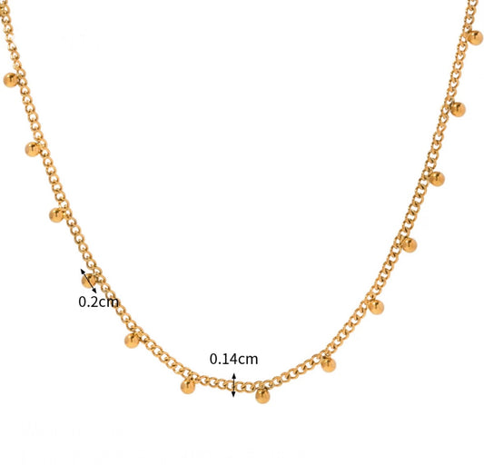 Round ball necklace