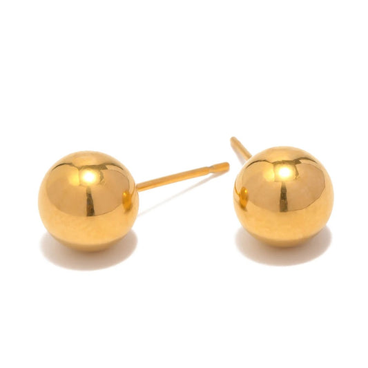 Ball stud earrings