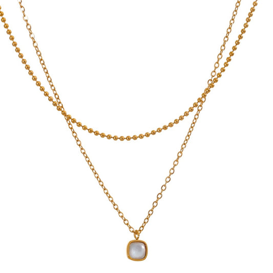 Layered Chain Overlay Necklace