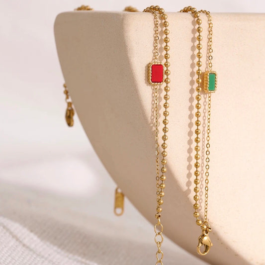 Square double bracelet