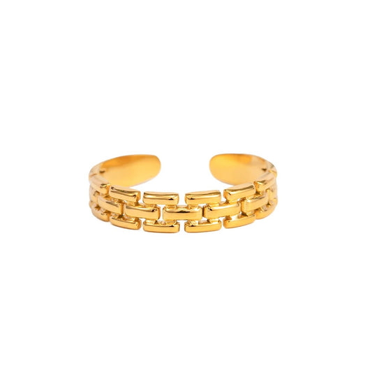 Braided adjustable ring