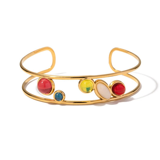 Colorful cuff bracelet