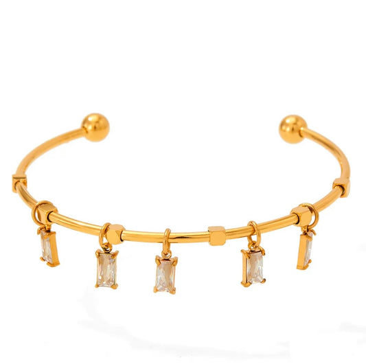 White cuff bracelet