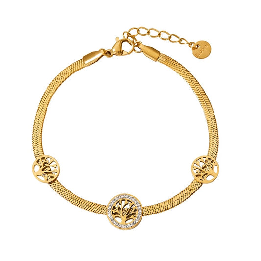 Tree of life snake bracelet