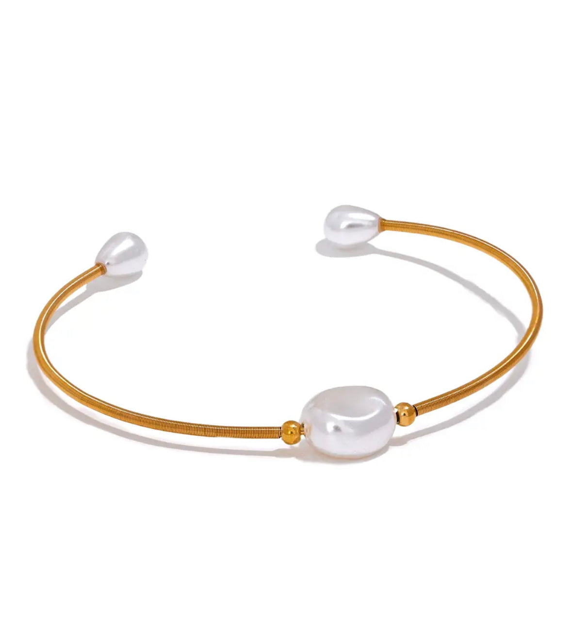 Pearl cuff bracelet