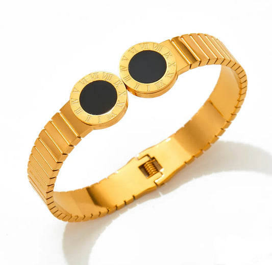 Black elegant cuff bracelet