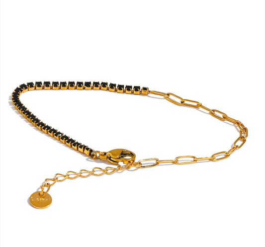 Black Cubic Zirconia Bracelet