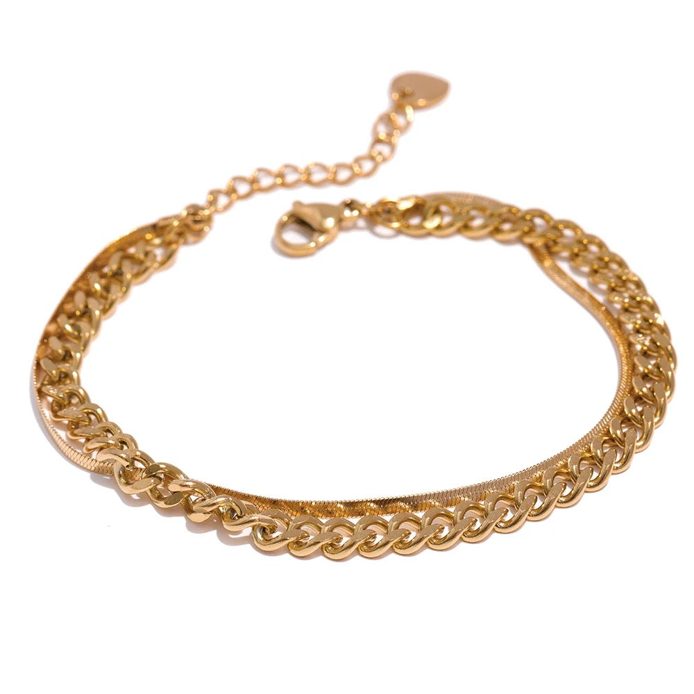 Double Layer Chain Bracelet