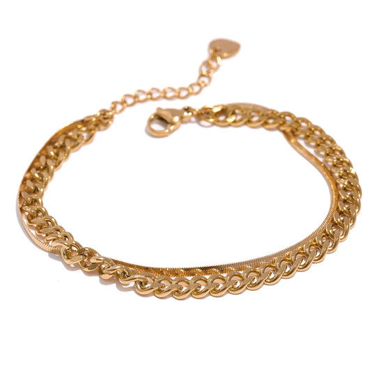 Double Layer Chain Bracelet