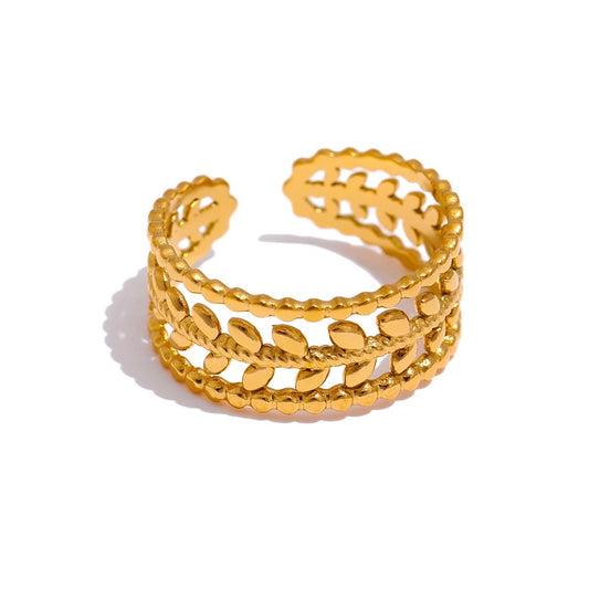Leaf adjustable ring