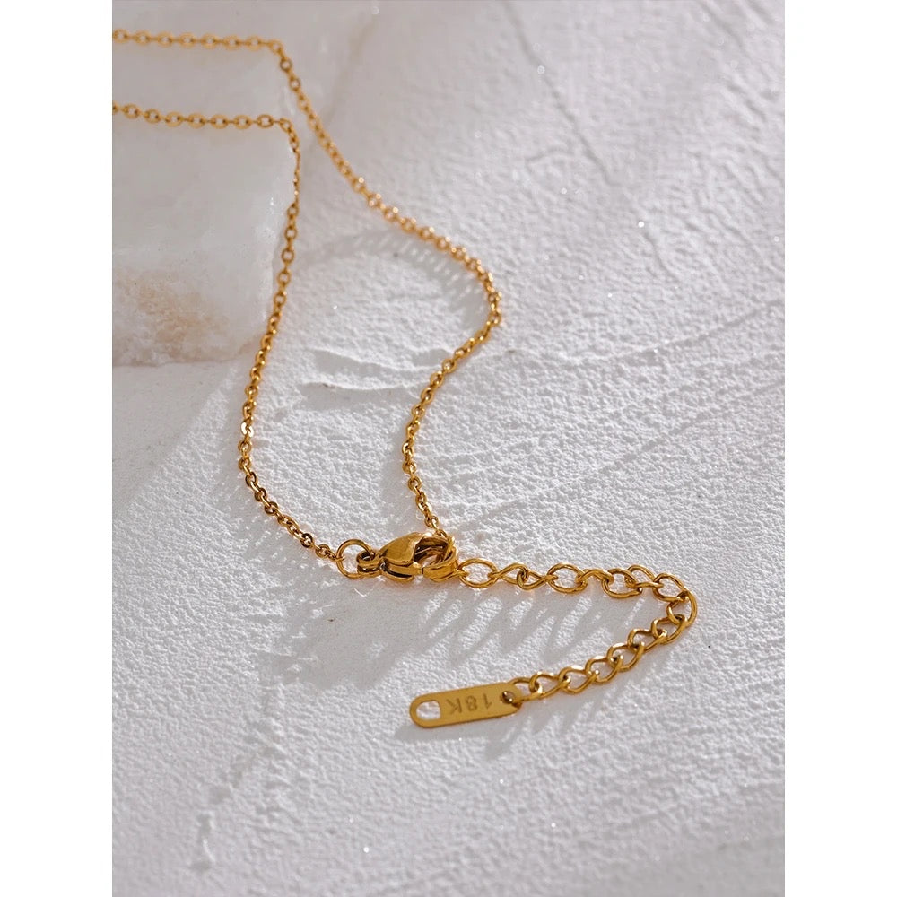 Moon star evil eye necklace