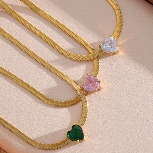 Heart elegant necklace