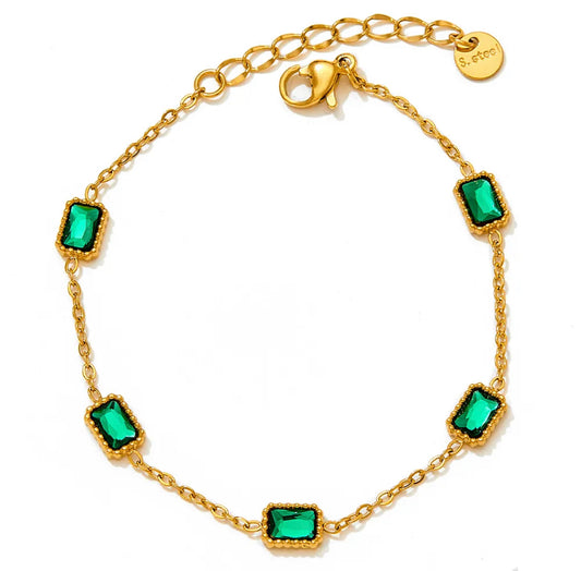 Green elegant bracelet