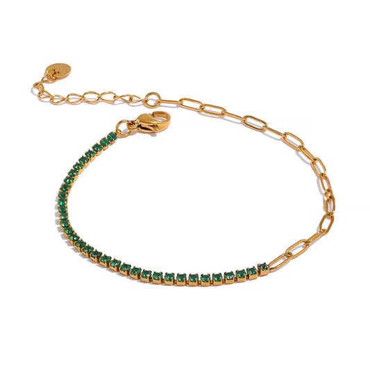Green Cubic zirconia Bracelet