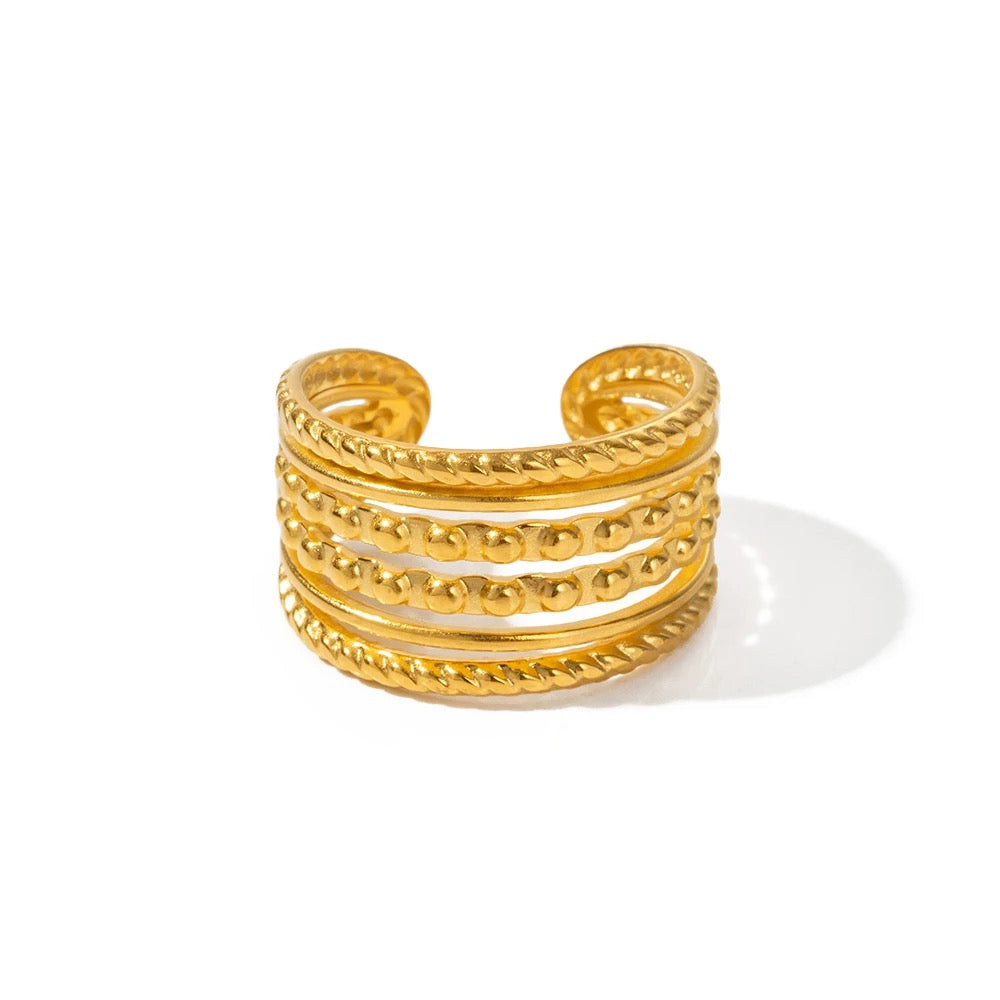 Layers adjustable ring