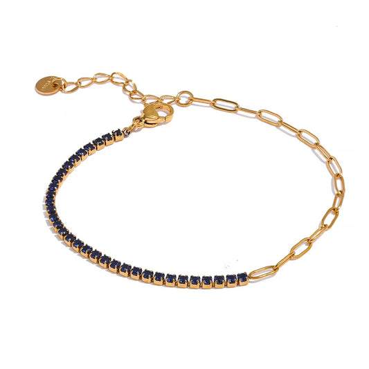 Blue Cubic Zirconia Bracelet