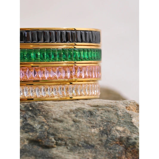 Delicate cubic zirconia bangle