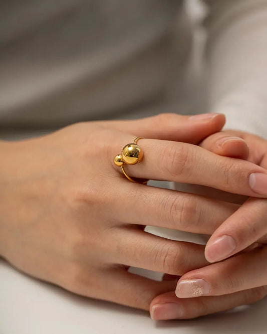 Two ball adjustable ring