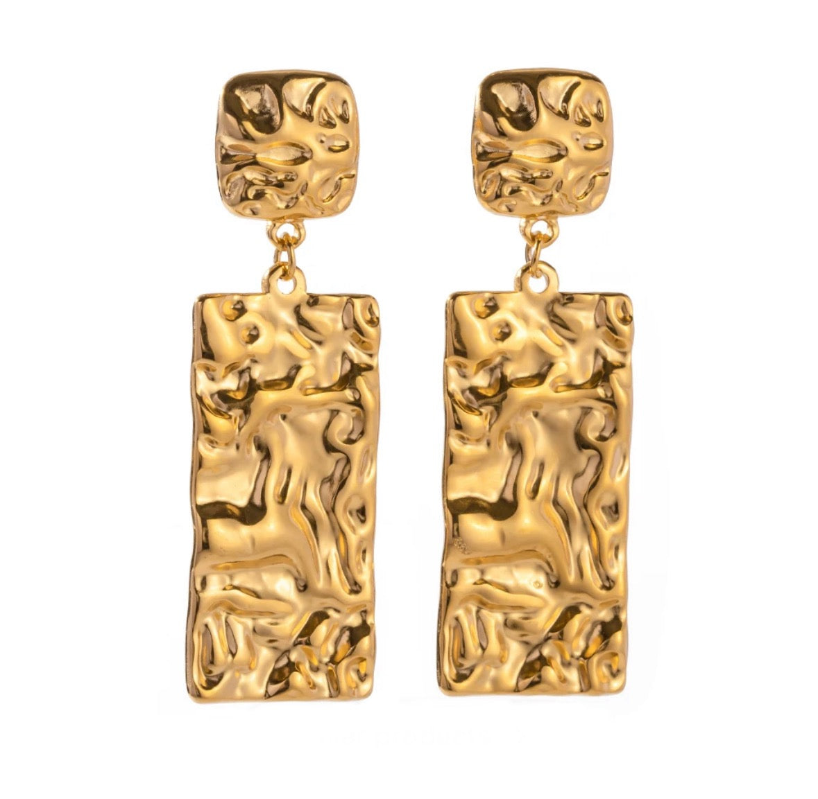 Geometric elegant drop earrings