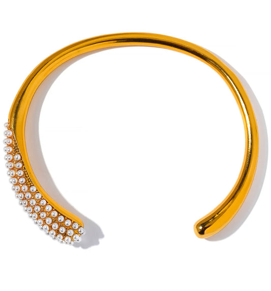Pearl cuff bracelet