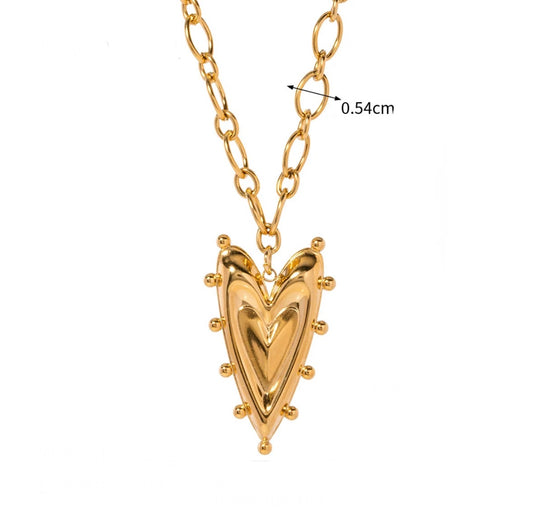Heart shape pedant necklace