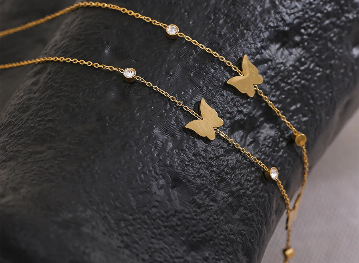 Delicate butterfly necklace