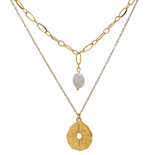 Round north layer necklace