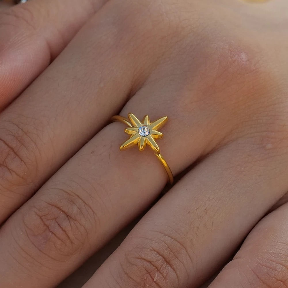 Star adjustable ring