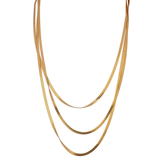 Snake layered necklace
