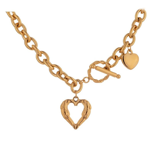 Hearts chunky necklace